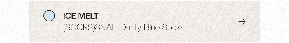 ICE MELT - SNAIL Dusty Blue Socks 상세보기